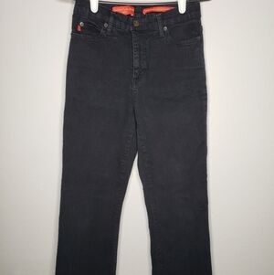 NYDJ Black Stretchy Tummy Tuck Jeans Size 8P 26x29